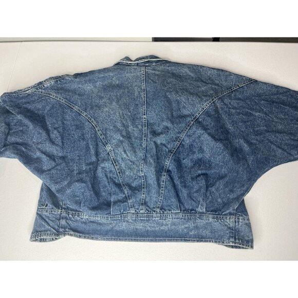 Pado California Batwing Denim Jacket Embellished Distressed Size Medium - Picture 9 of 11